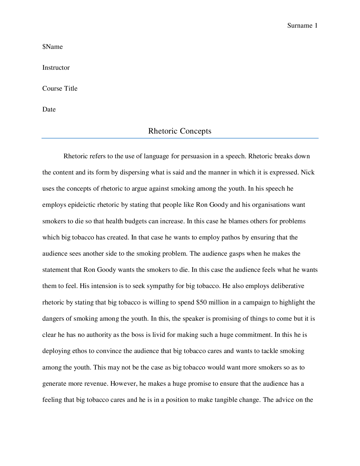 Preview image for Rhetoric Concepts